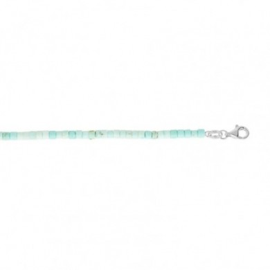 Chaine de chevilles turquoise veritable