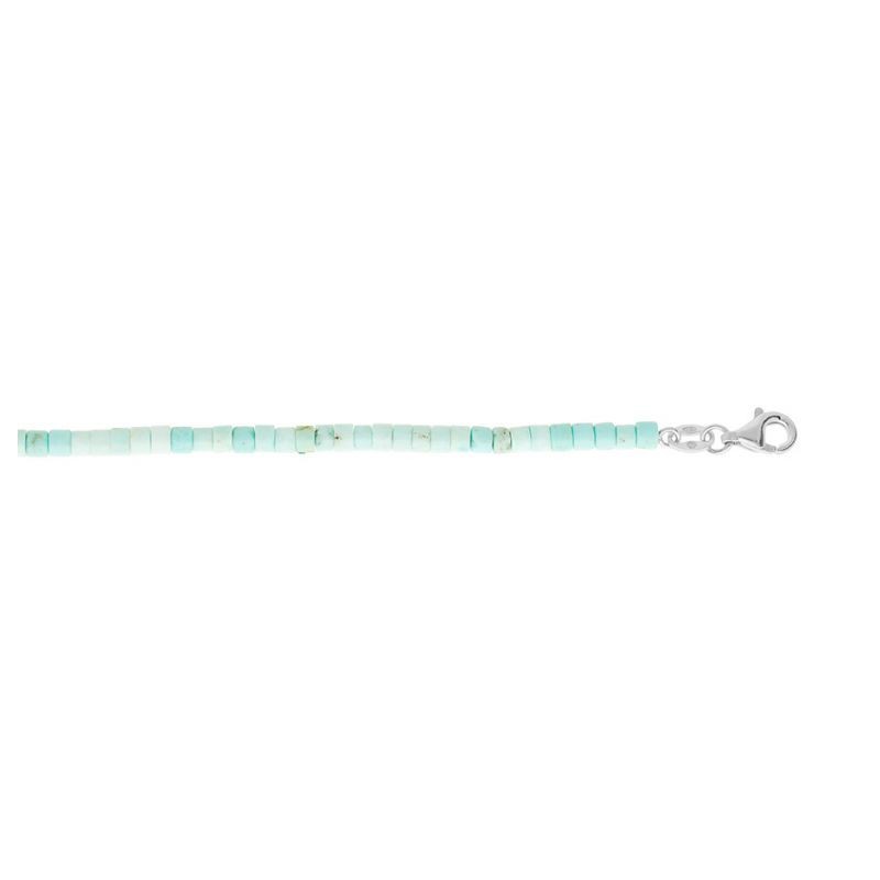 Chaine de chevilles turquoise veritable