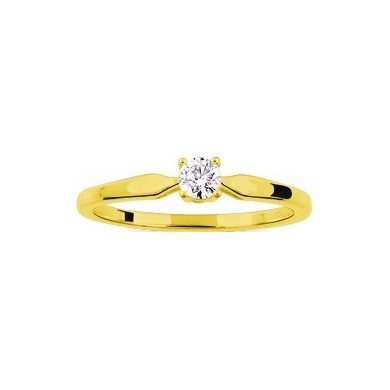 Bague solitaire diamant or  750