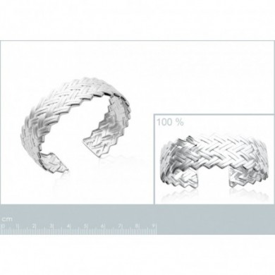 Bracelet jonc tresse