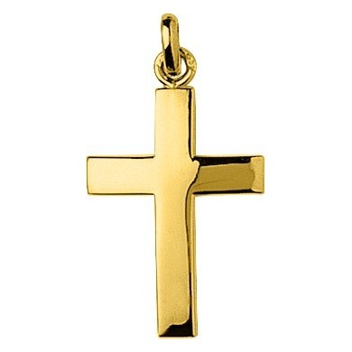 Croix en or jaune 750 millièmes