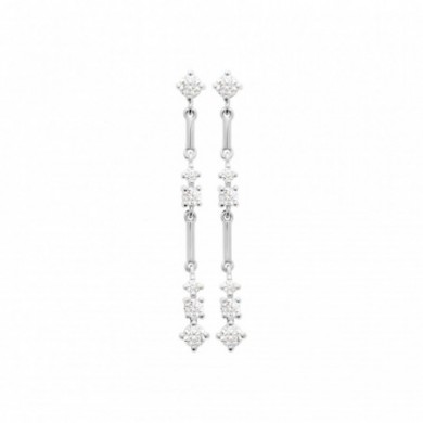 Boucles d'oreilles pendantes en argent