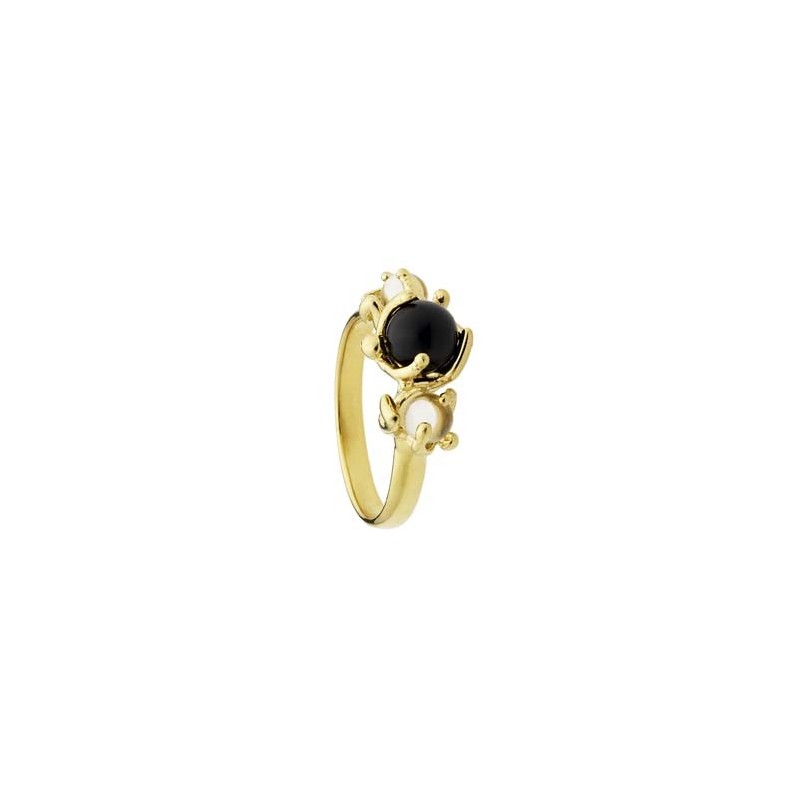 Jourdan bijoux bague cristal onyx.