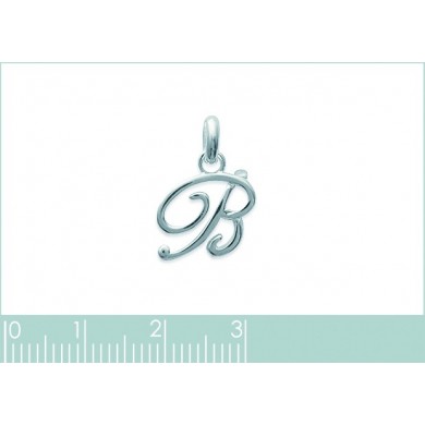 Pendentif argent initiale B.