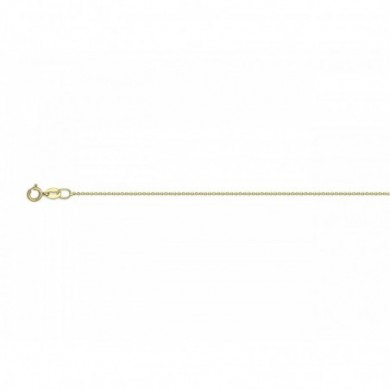 Collier en or jaune 750 millièmes boules facetées 0.8 mm , longueur 40 cm .