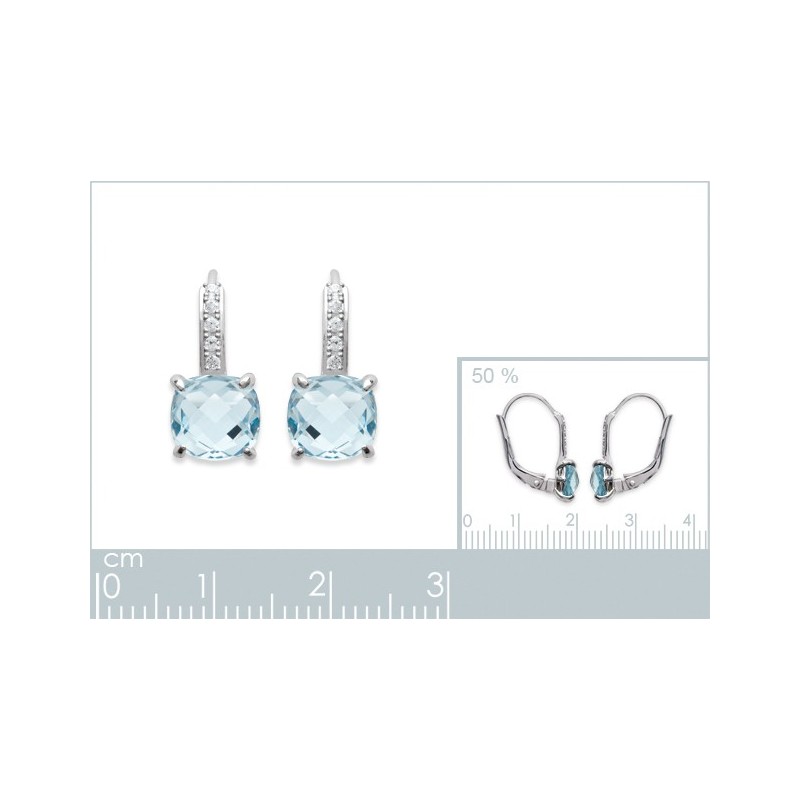 Boucles d'oreilles doreuses en argent