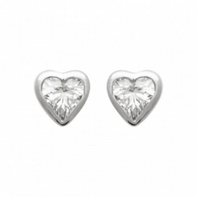 Boucles d'oreilles en argent et oxydes de zirconium