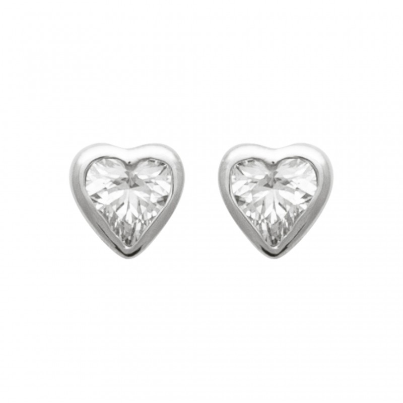 Boucles d'oreilles en argent et oxydes de zirconium