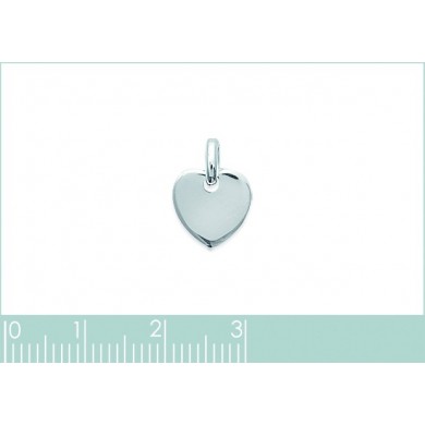 Pendentif en argent coeur