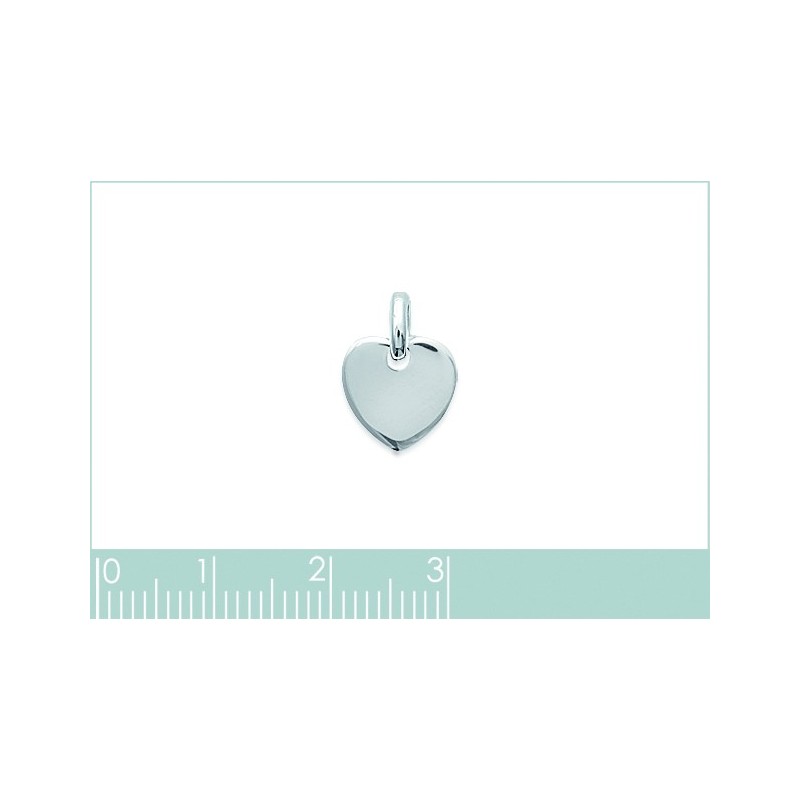 Pendentif en argent coeur