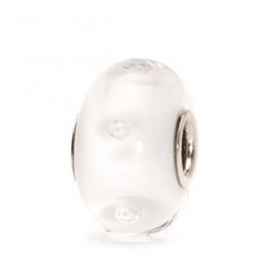 Trollbeads bulle d'air blanche TGLBE-10231