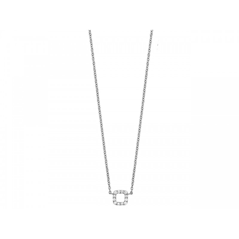 Collier en or blanc et diamants