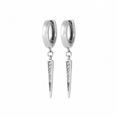 Boucles d'oreilles en argent pendantes