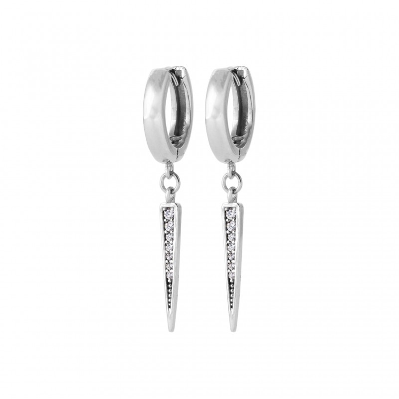 Boucles d'oreilles en argent pendantes