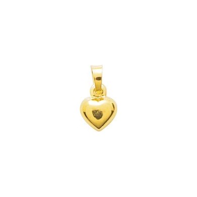 Pendentif coeur en or jaune 750 millièmes