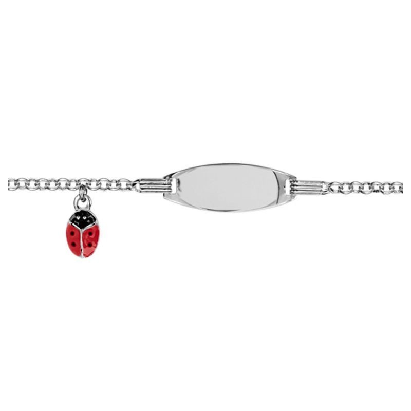 Bracelet identité bébé enfant en argent