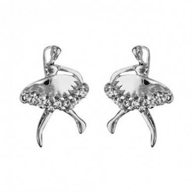 Boucles d'oreilles en argent danseuses