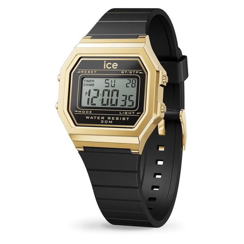 Montre digit rétro 022064 Black gold