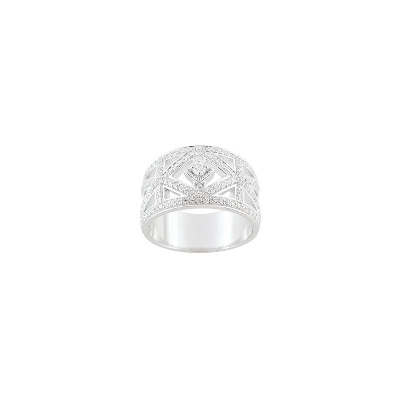 BAGUE OXYDE DE ZIRCONIUM AG925RH