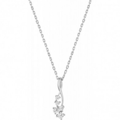 collier en argent et oxydes de zirconium.