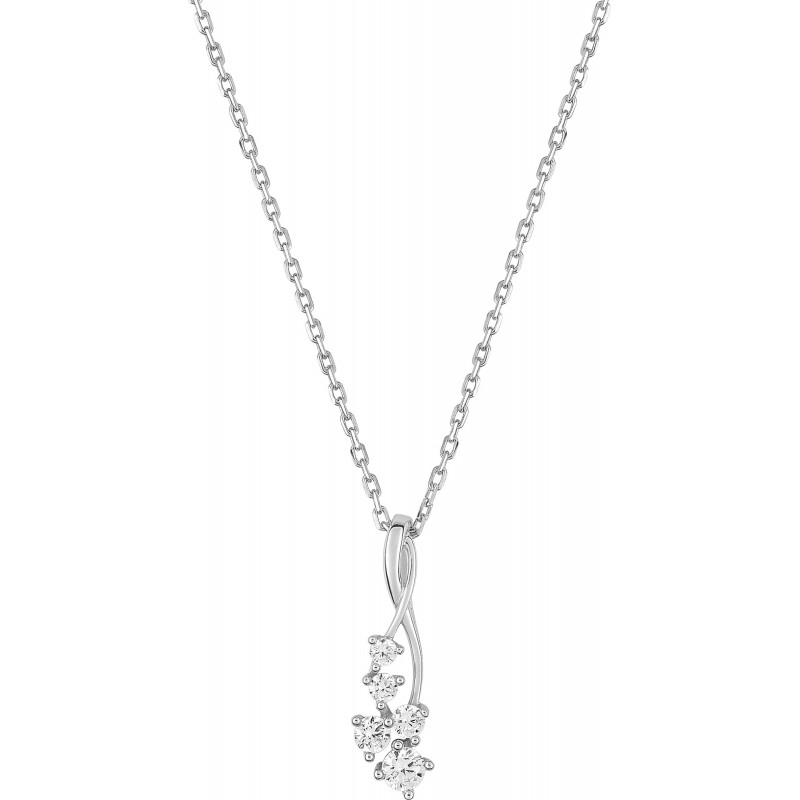 collier en argent et oxydes de zirconium.