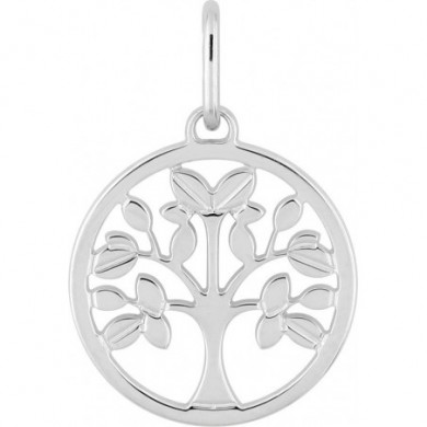 Pendentif arbre de vie en or gris 750 millièmes