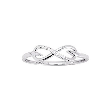 Bague infini diamants