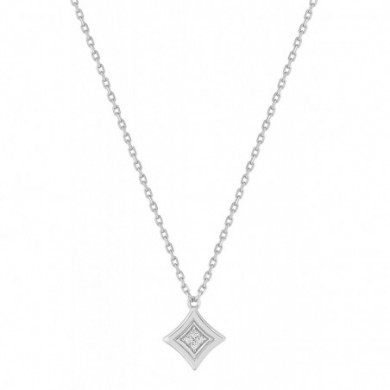 Collier en argent et oxydes de zirconium