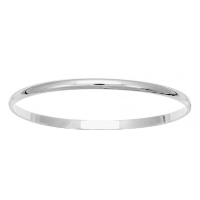 Bracelet demi jonc en argent massif