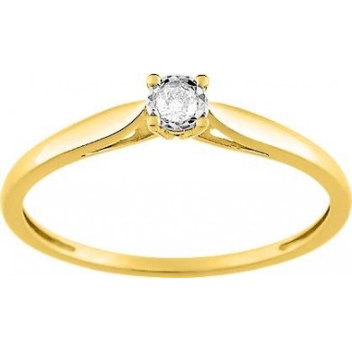 Bague solitaire diamant