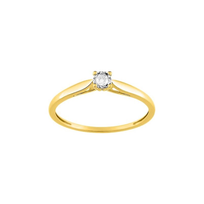 Bague solitaire diamant