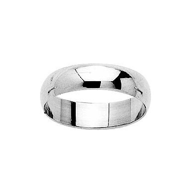 Alliance en argent pour homme ou femme