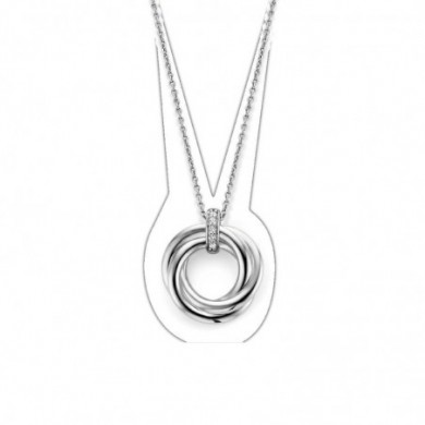 Collier en argent et oxydes de zirconium Ti Sento 3972ZI/42