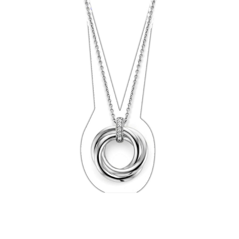 Collier en argent et oxydes de zirconium Ti Sento 3972ZI/42