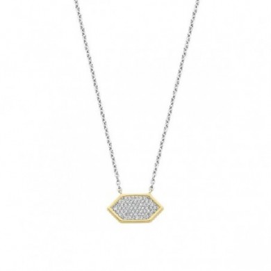 Collier pavé losange en argent Ti Sento 34040ZY