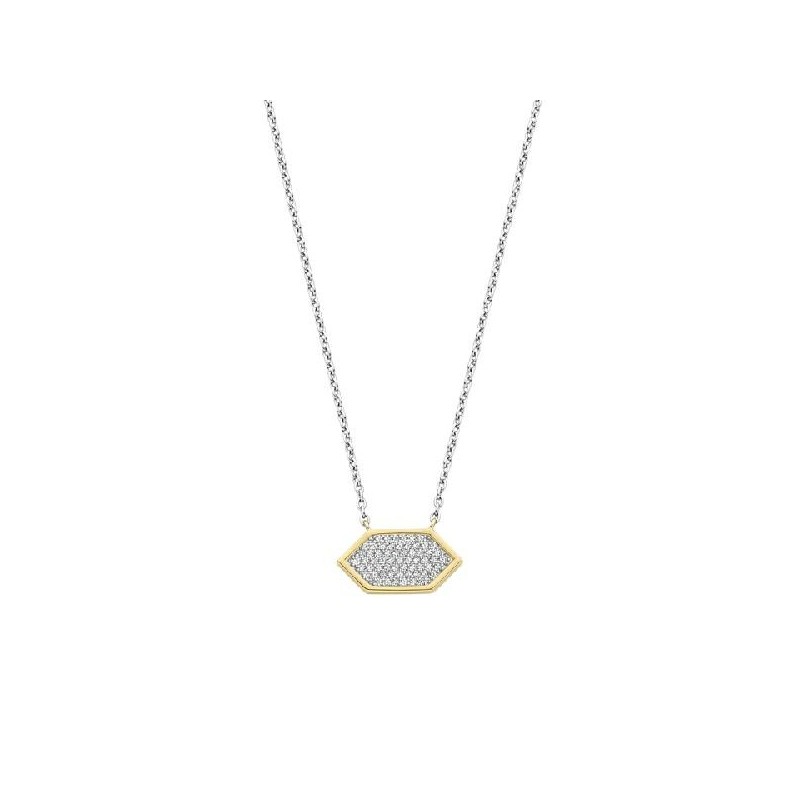 Collier pavé losange en argent Ti Sento 34040ZY