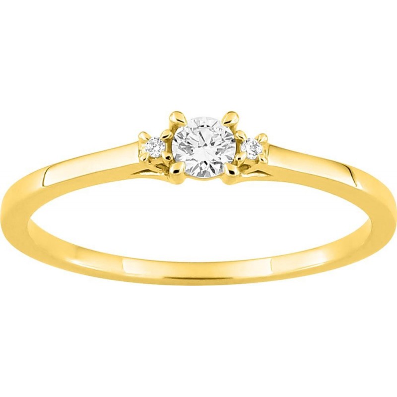 Bague  or jaune 375 millièmes