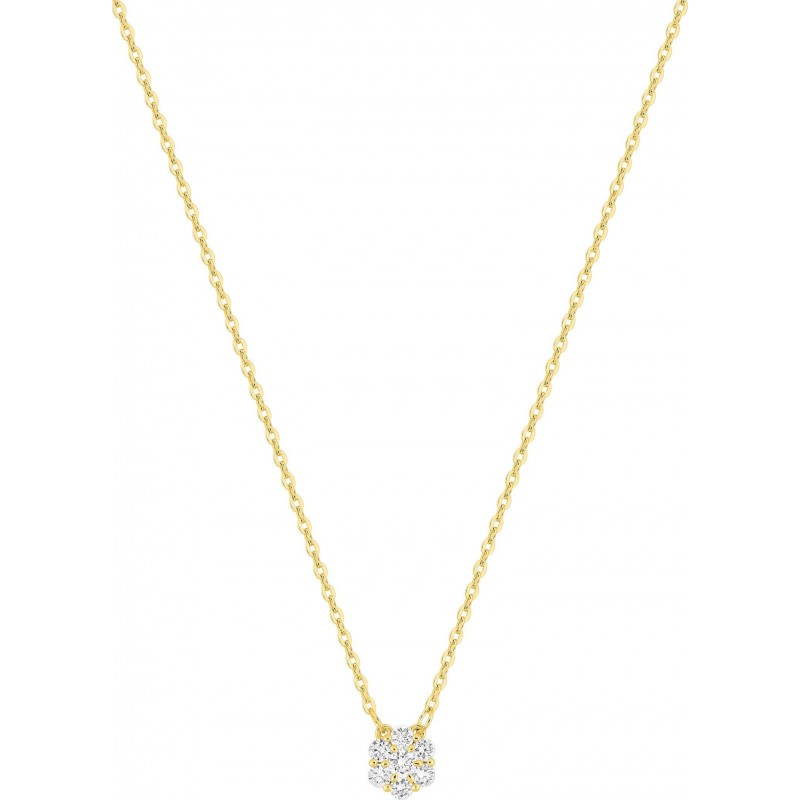 Collier diamants synthétiques