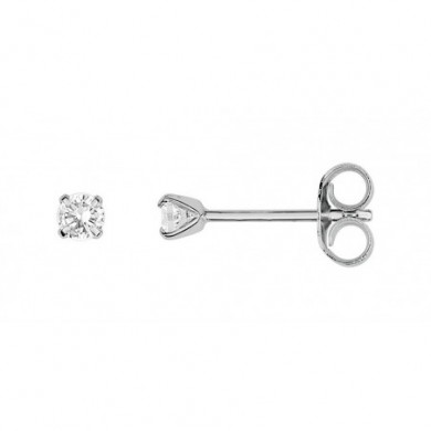 Boucles d'oreilles or et oxydes de zirconium