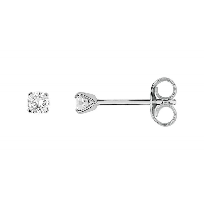 Boucles d'oreilles or et oxydes de zirconium